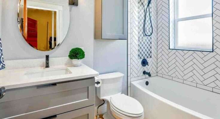 Glitter Grout Bathroom Ideas