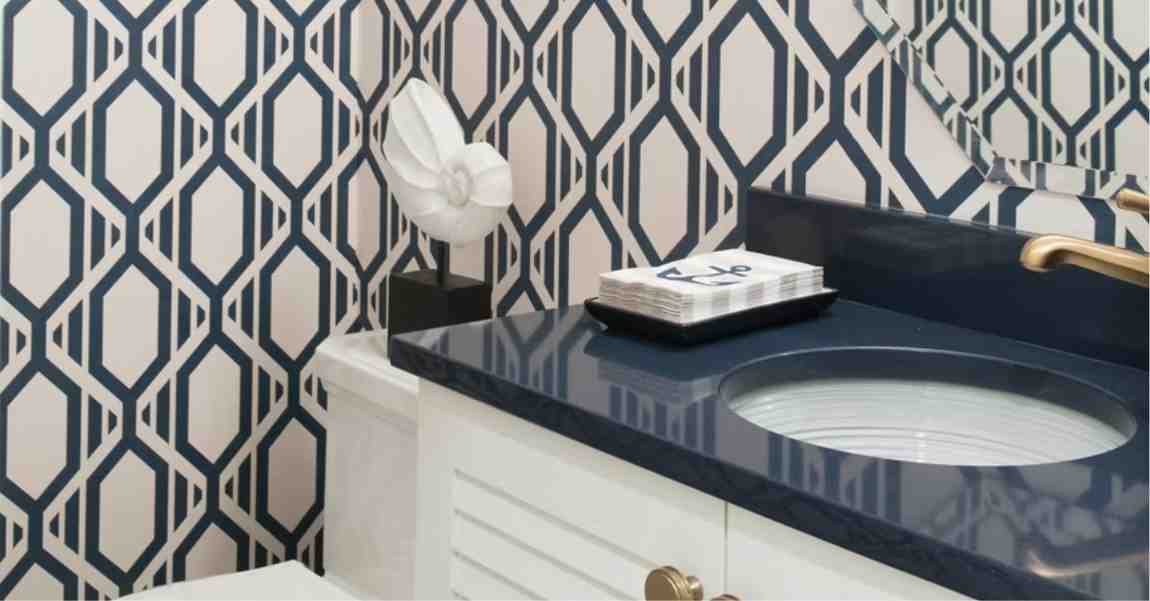 Navy and White Bathroom Ideas